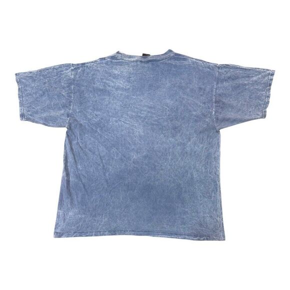 Vintage Prairie Mountain Yosemite Bald Eagle Graphic TShirt  XL 100% Cotton Blue - Picture 3 of 6